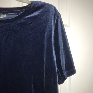 Old Navy Blue velvet shirt